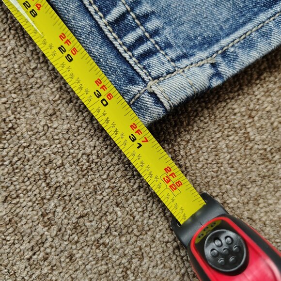 DENIM & RIVETS Jeans Men's 38 Blue Straight Leg Big Stitch Flap Pockets Cotton - Picture 11 of 11